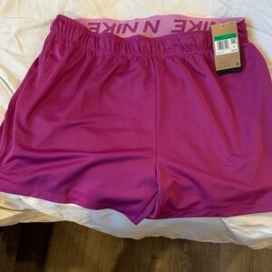 Nike Women's Fuchsia Athletic Shorts